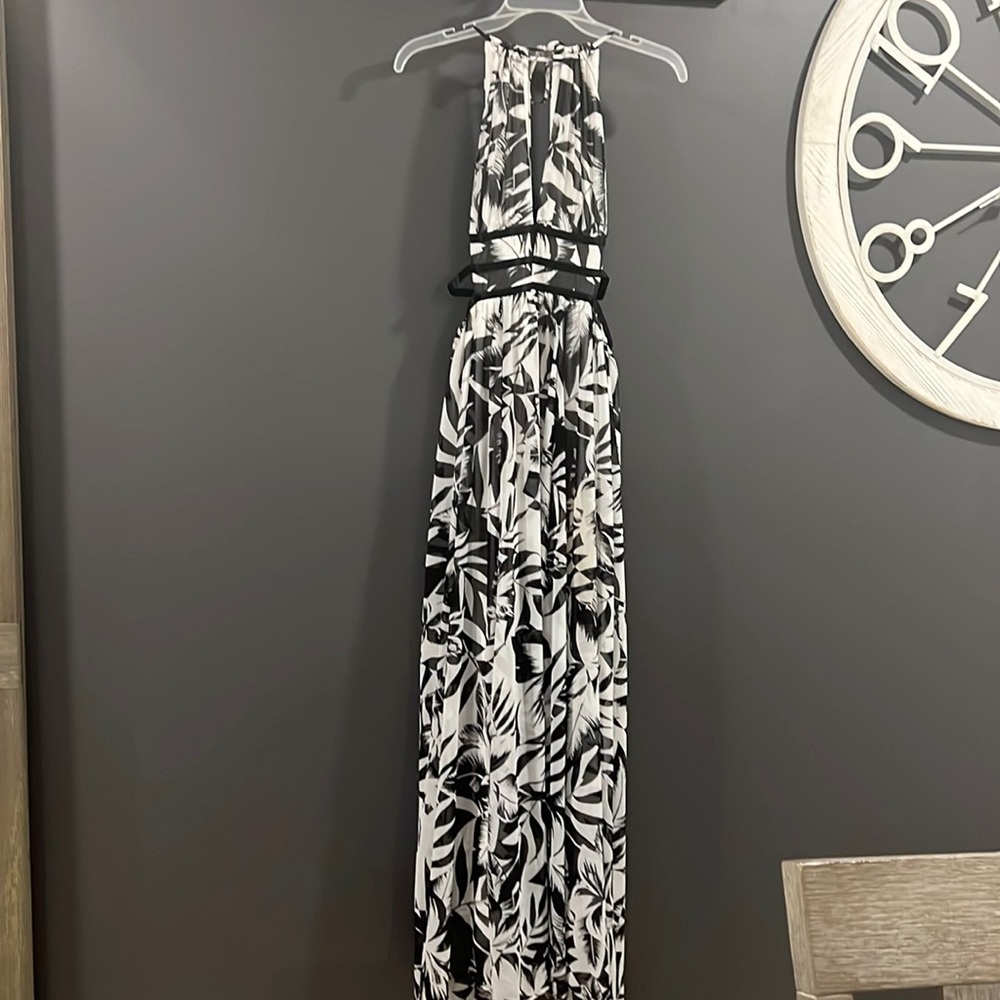 Express Tropical cutout maxi